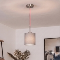 Brilagi - LED luster na lanku NUBILA 1xE27/60W/230V priemer 14 cm červená/svetlosivá