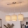 Brilagi - LED luster na lanku NUBILA 3xE27/60W/230V svetlohnedá