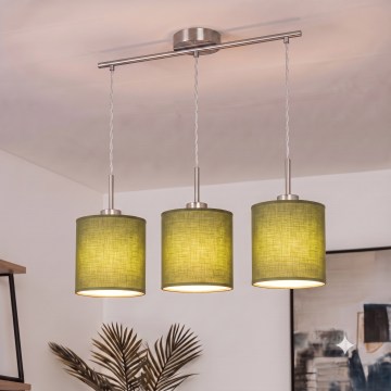 Brilagi - LED luster na lanku NUBILA 3xE27/60W/230V zelený