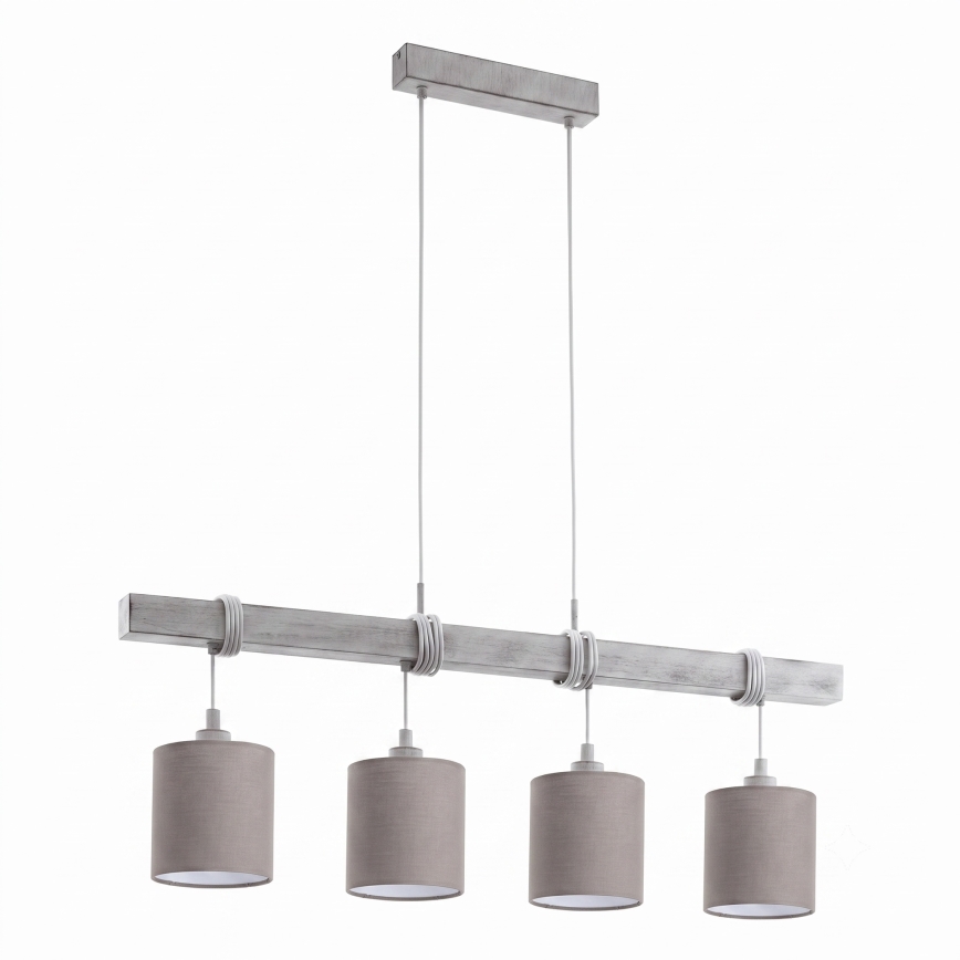BRILAGI - LED luster na lanku NUBILA 4xE27/60W/230V sivá/antracit