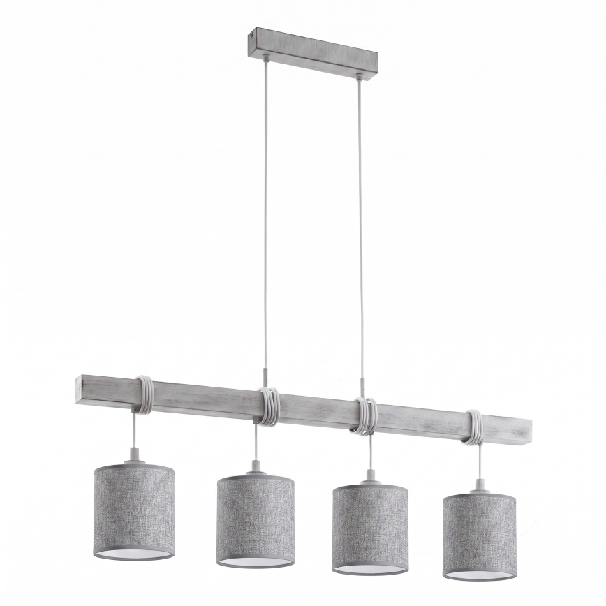 BRILAGI - LED luster na lanku NUBILA 4xE27/60W/230V sivá