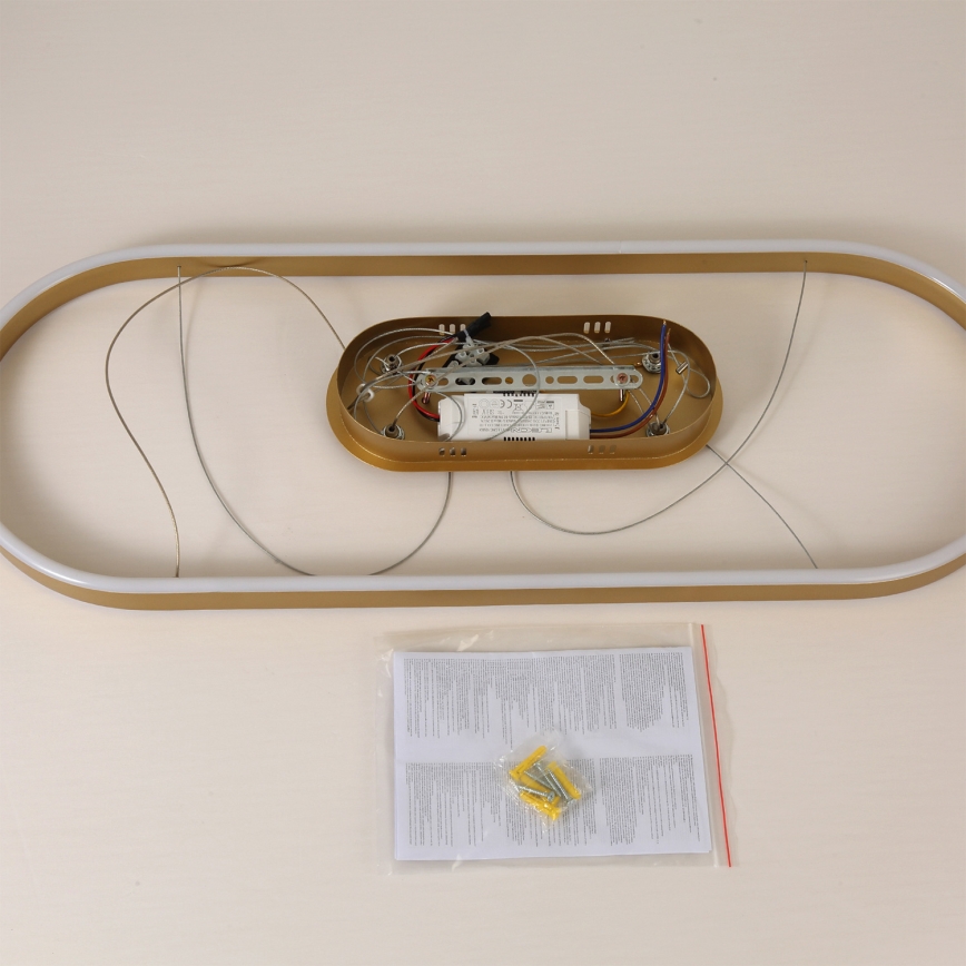 Brilagi - LED luster na lanku PONDIE LED/44W/230V 80x30 cm zlatý