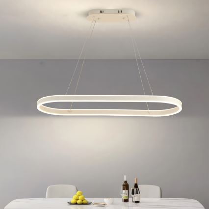 Brilagi - LED luster na lanku PONDIE LED/45W/230V 80x30 cm biela
