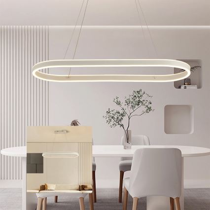 Brilagi - LED luster na lanku PONDIE LED/45W/230V 80x30 cm biela