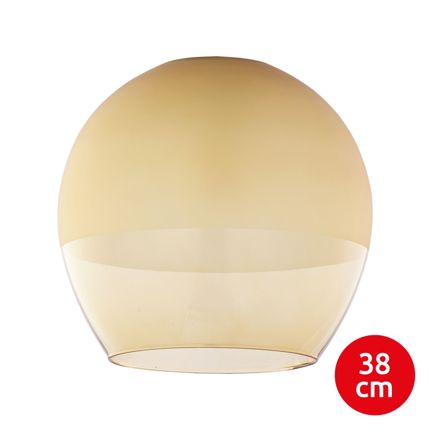 BRILAGI - LED Luster na lanku RETRO GLASS 1xE27/60W/230V pr. 38 cm matný chróm/dymová béžová