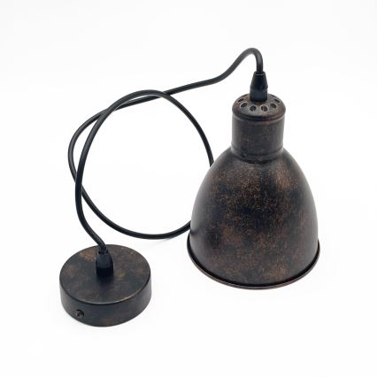 Brilagi - LED luster na lanku RIDDY 1xE27/60W/230V medená/patina