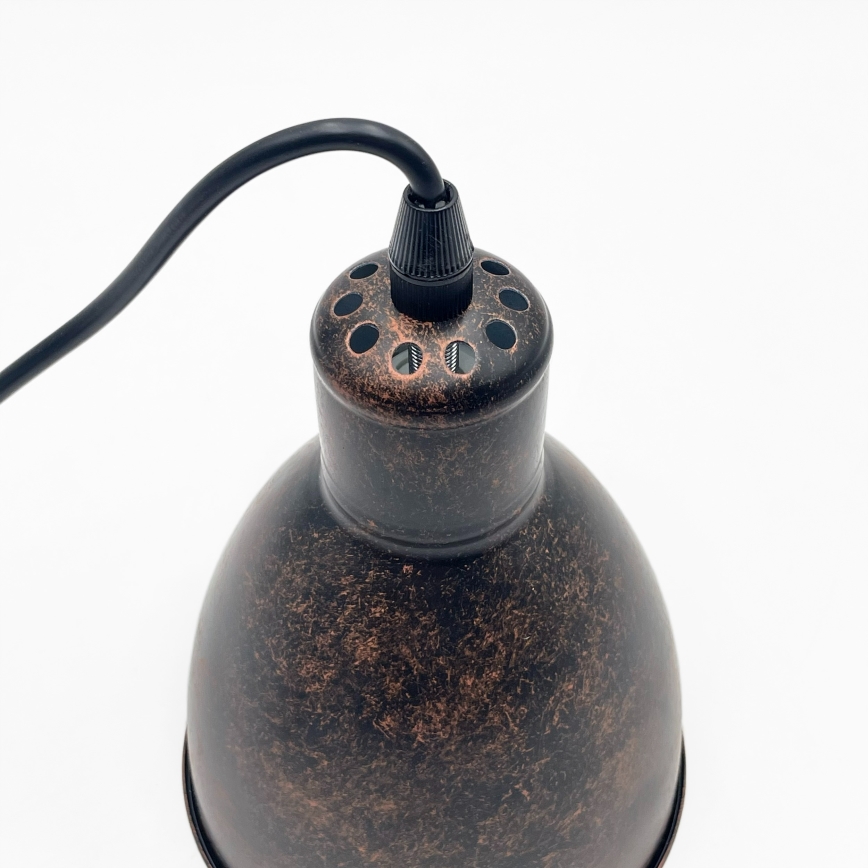 Brilagi - LED luster na lanku RIDDY 1xE27/60W/230V medená/patina