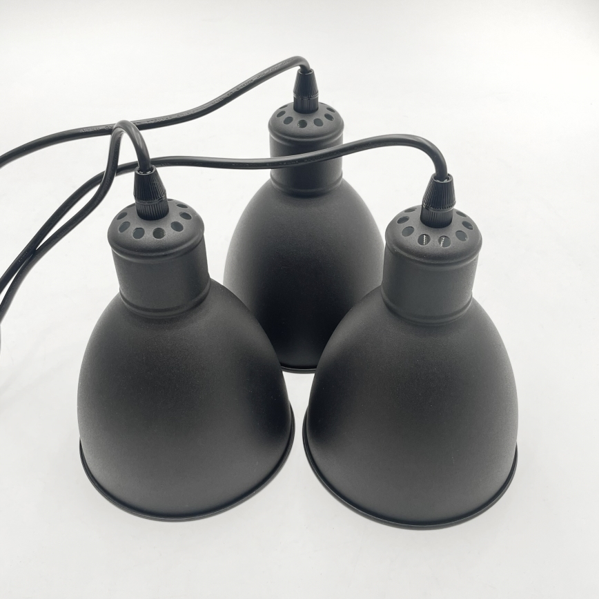 Brilagi - LED luster na lanku RIDDY 3xE27/60W/230V čierna