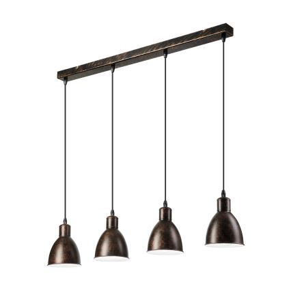 Brilagi - LED luster na lanku RIDDY 4xE27/60W/230V medená/patina