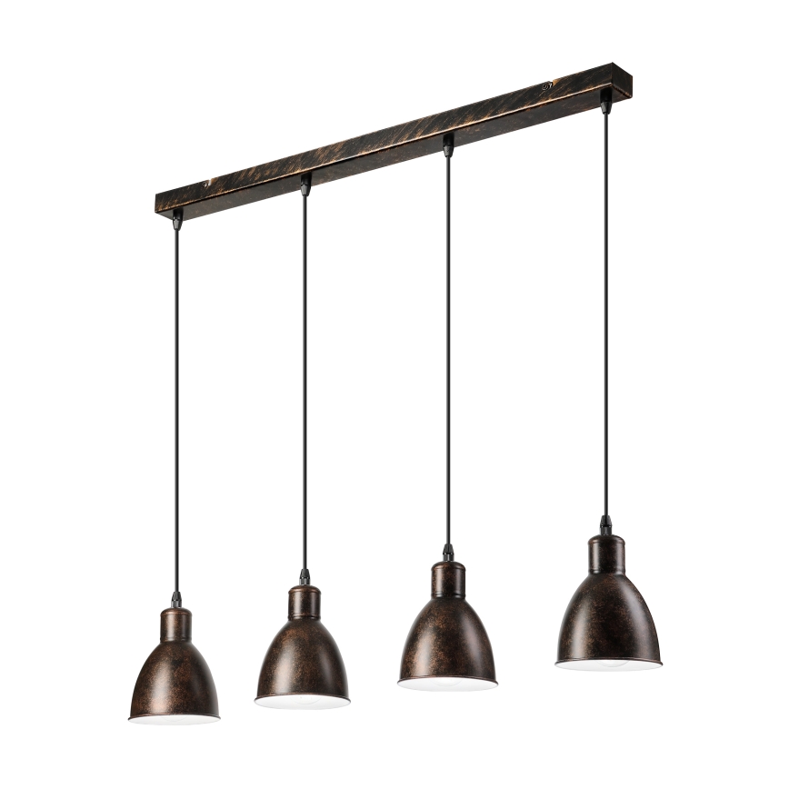Brilagi - LED luster na lanku RIDDY 4xE27/60W/230V medená/patina