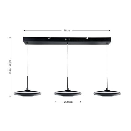 Brilagi - LED luster na lanku VERANO 3xLED/15W/230V