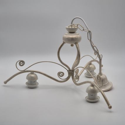 Brilagi - LED luster na reťazi ANTICO 3xE27/60W/230V 3000K biela patina