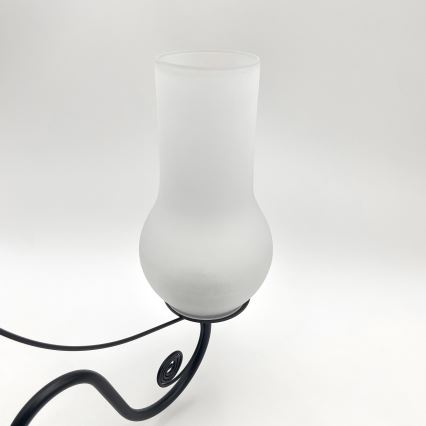 Brilagi - LED Luster na reťazi COTTAGE 3xE14/40W/230V čierna/biela