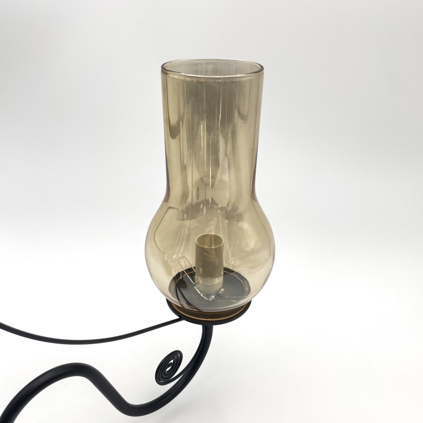 Brilagi - LED Luster na reťazi COTTAGE 3xE14/40W/230V čierna/hnedá