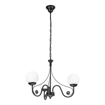 Brilagi - LED Luster na reťazi COTTAGE 3xG9/40W/230V čierna/biela