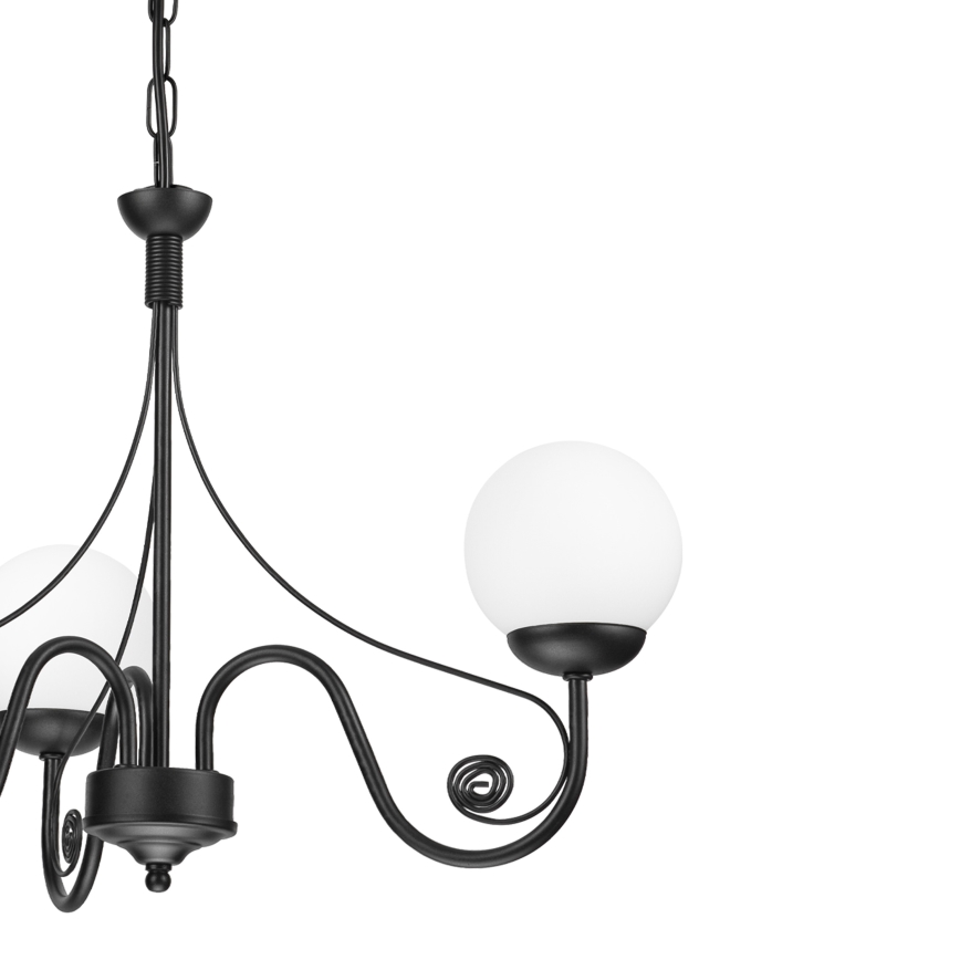 Brilagi - LED Luster na reťazi COTTAGE 3xG9/40W/230V čierna/biela