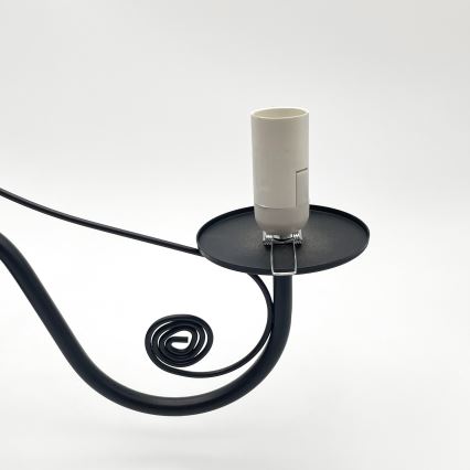 Brilagi - LED Luster na reťazi COTTAGE 5xE14/40W/230V čierna/biela