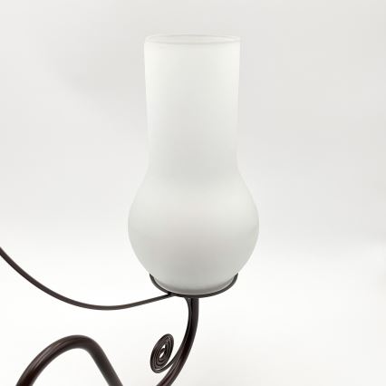 Brilagi - LED Luster na reťazi COTTAGE 5xE14/40W/230V hnedá/biela