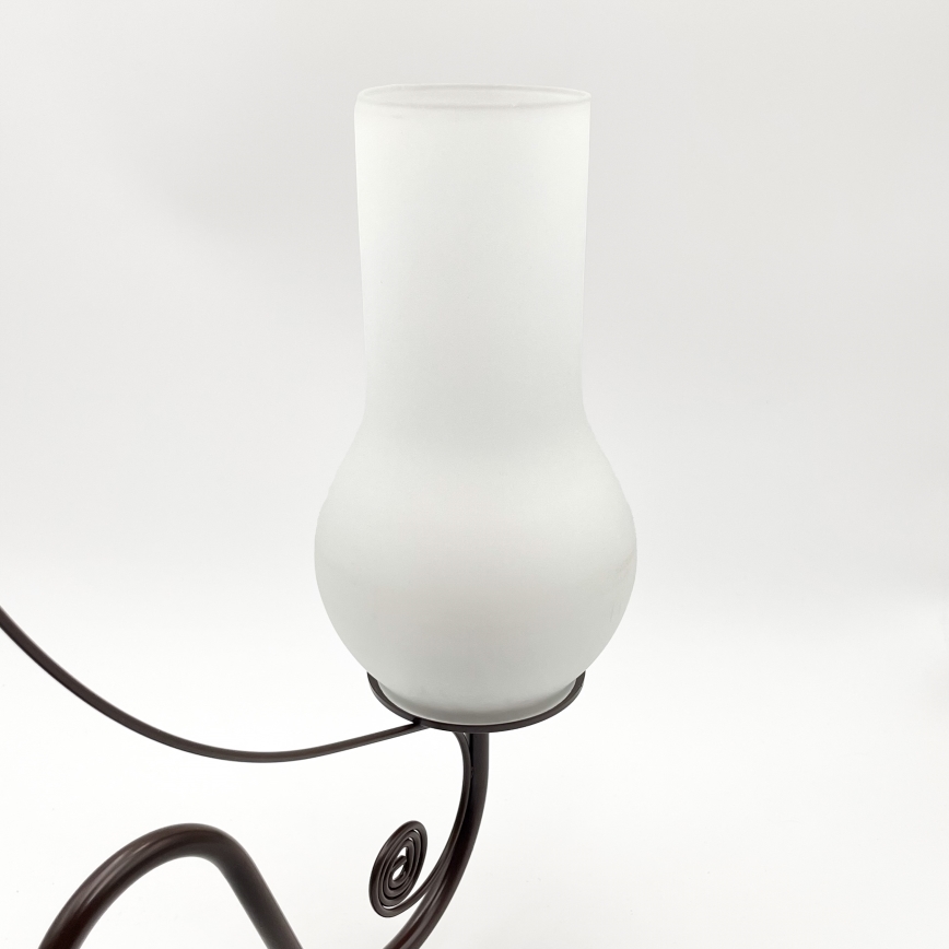 Brilagi - LED Luster na reťazi COTTAGE 5xE14/40W/230V hnedá/biela