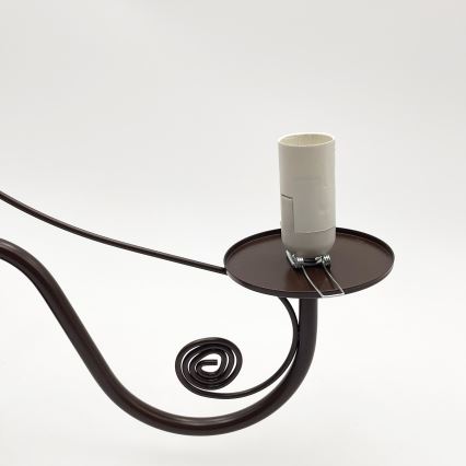 Brilagi - LED Luster na reťazi COTTAGE 5xE14/40W/230V hnedá/biela