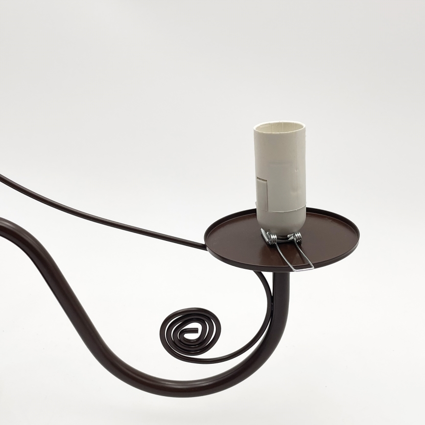Brilagi - LED Luster na reťazi COTTAGE 5xE14/40W/230V hnedá/biela