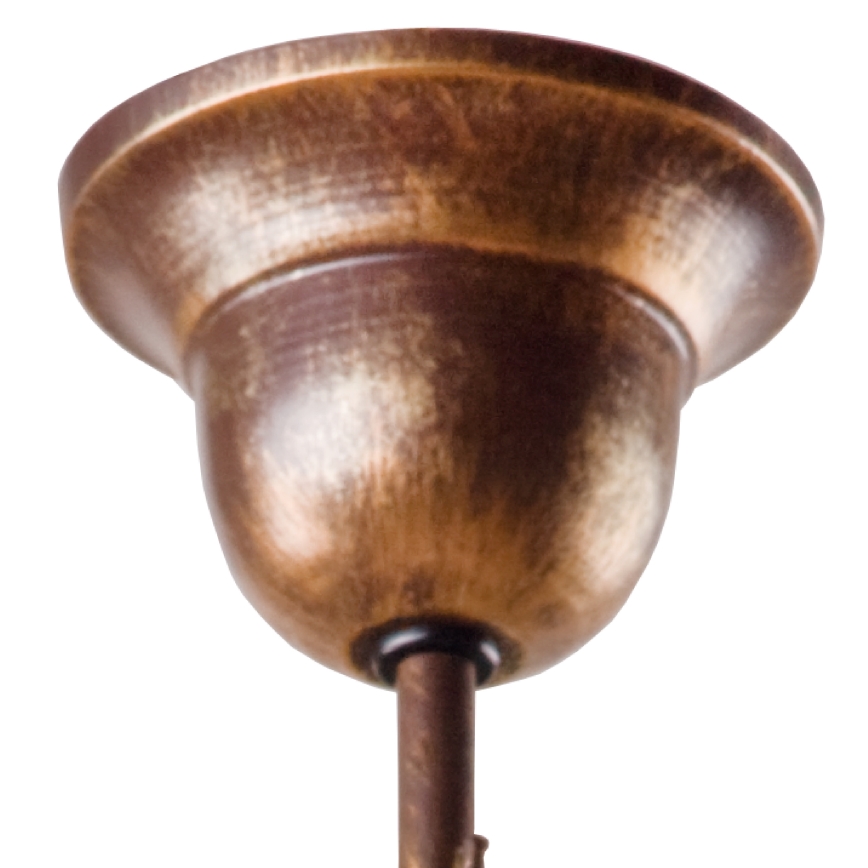 Brilagi - LED Luster na tyči ANTICO 1xE27/60W/230V bronz patina