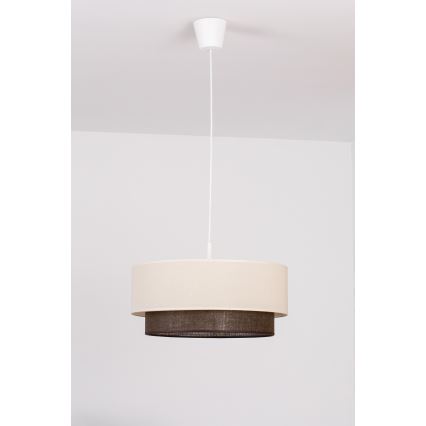Brilagi - LED luster v štýle BOHO na lanku 1xE27/15W/230V pr. 40 cm krémová/hnedá