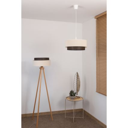 Brilagi - LED luster v štýle BOHO na lanku 1xE27/15W/230V pr. 40 cm krémová/hnedá
