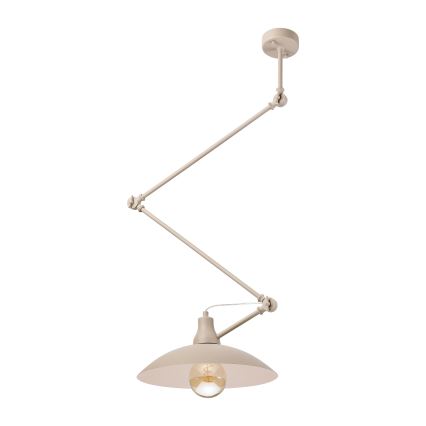 BRILAGI - LED nastaviteľný luster na tyči IRONBEAM 1xE27/60W/230V béžový