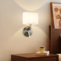 Brilagi - LED Nástenná lampa DAYA 1xE14/40W/230V + LED/3W biela/matný chróm