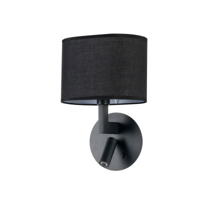 Brilagi - LED Nástenná lampa DAYA 1xE14/40W/230V + LED/3W čierna