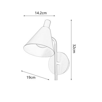 Brilagi - LED Nástenná lampa LUCERA LED/3W/230V červená burgundy