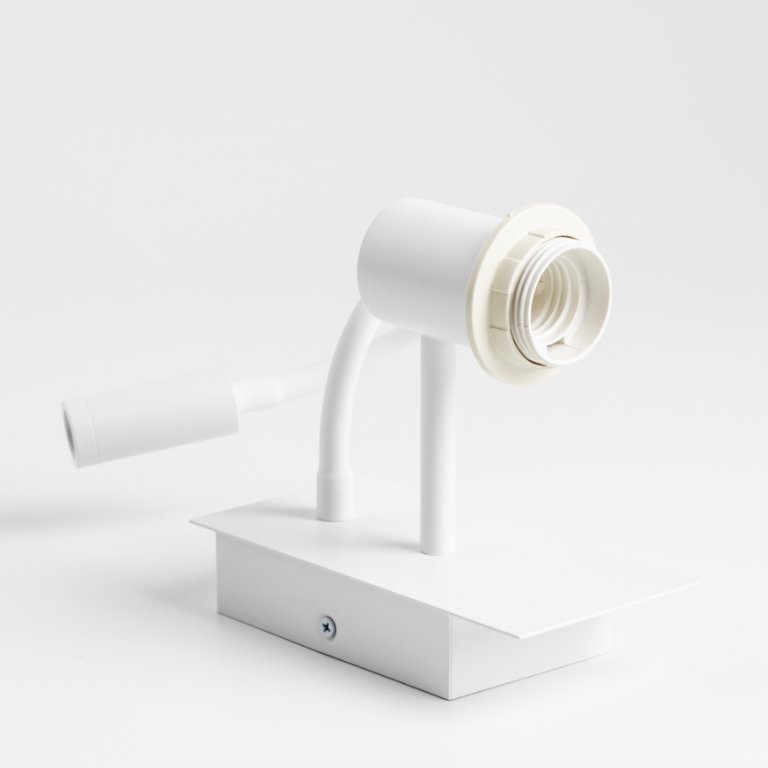 Brilagi - LED Flexibilná nástenná lampa NUBILA 1xE27/25W/230V + LED/3W biela/šedá