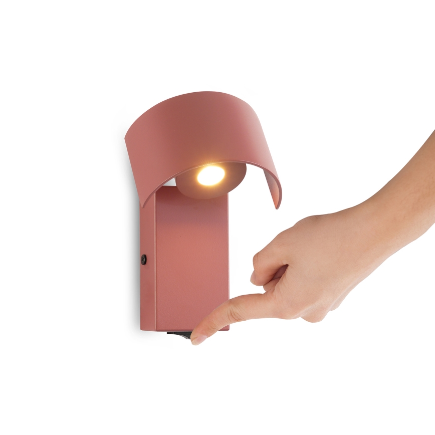 Brilagi - LED Nástenná lampa VASTO LED/3W/230V červená burgundy