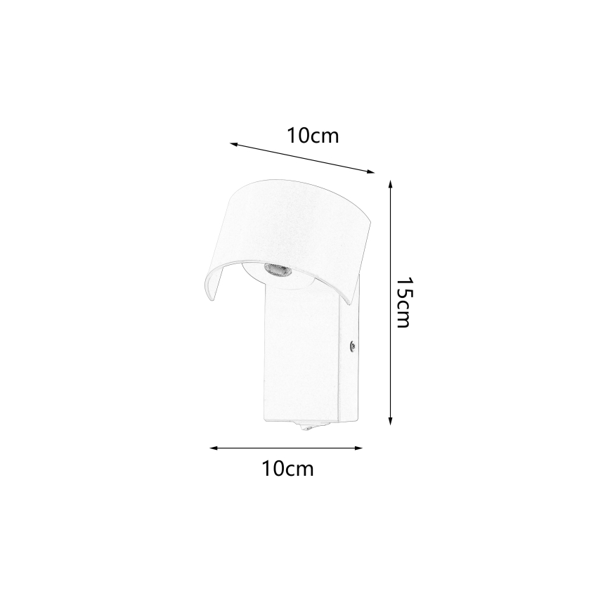 Brilagi - LED Nástenná lampa VASTO LED/3W/230V červená burgundy