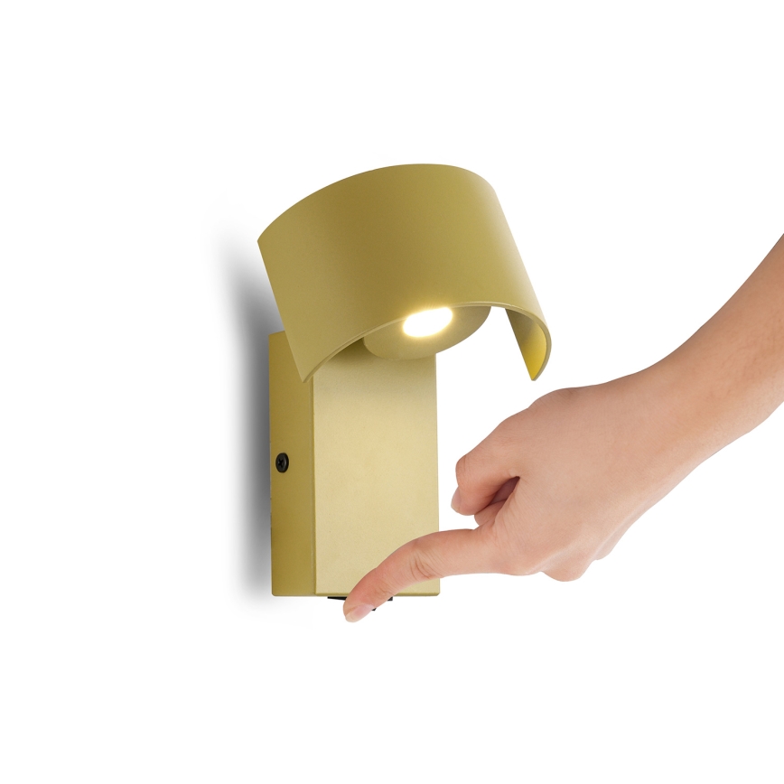Brilagi - LED Nástenná lampa VASTO LED/3W/230V žltá