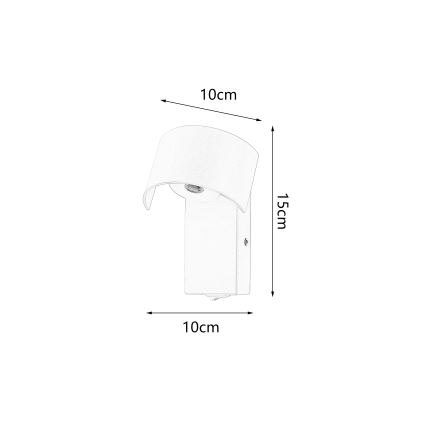 Brilagi - LED Nástenná lampa VASTO LED/3W/230V žltá