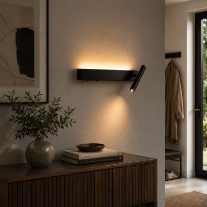 BRILAGI - LED nástenné bodové svietidlo ARLIX LED/3W/230V + LED/7W čierne CRI 90