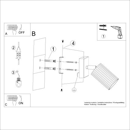 Brilagi - LED nástenné bodové svietidlo CRESTO 1xGU10/10W/230V krémové