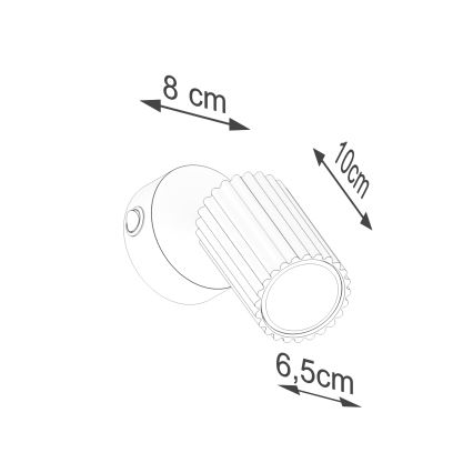Brilagi - LED nástenné bodové svietidlo CRESTO 1xGU10/10W/230V zelené