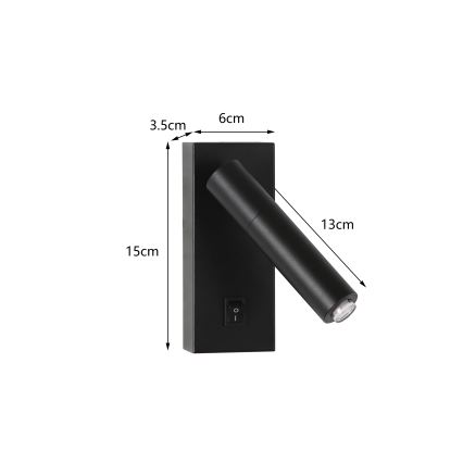 Brilagi - LED Nástenné bodové svietidlo MAYA 1xG9/4W/230V čierna