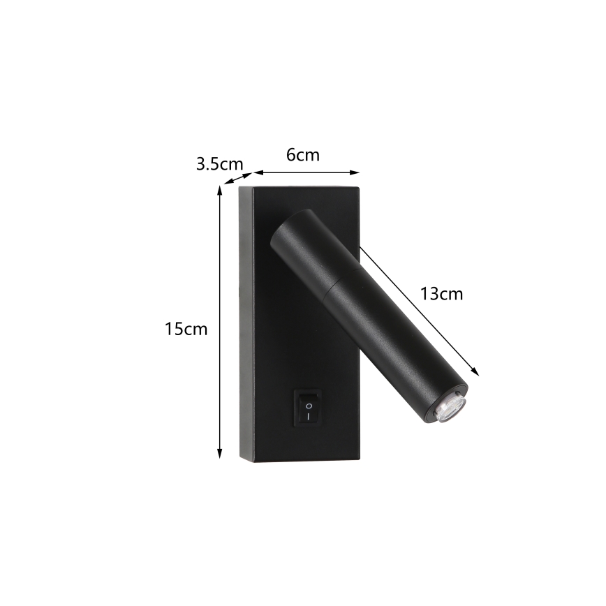Brilagi - LED Nástenné bodové svietidlo MAYA 1xG9/4W/230V čierna