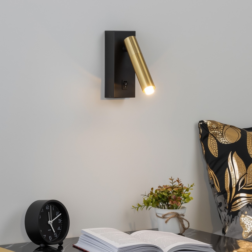 Brilagi - LED Nástenné bodové svietidlo MAYA 1xG9/4W/230V čierna/zlatá
