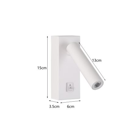 Brilagi - LED Nástenné bodové svietidlo MAYA LED/3W/230V 4000K biela