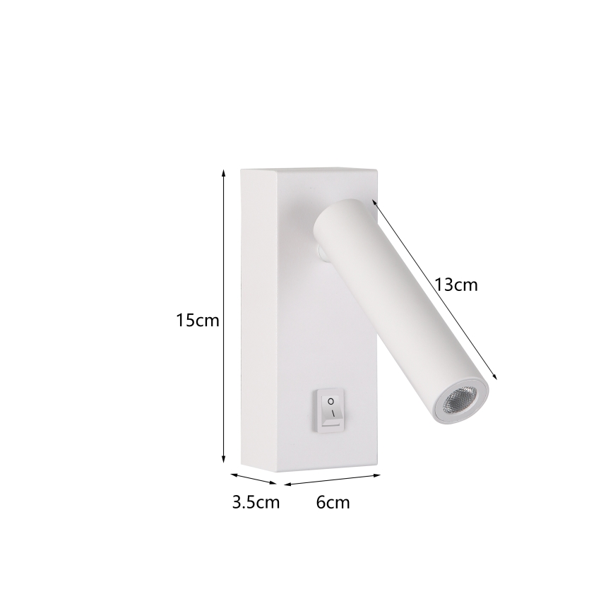 Brilagi - LED Nástenné bodové svietidlo MAYA LED/3W/230V 4000K biela