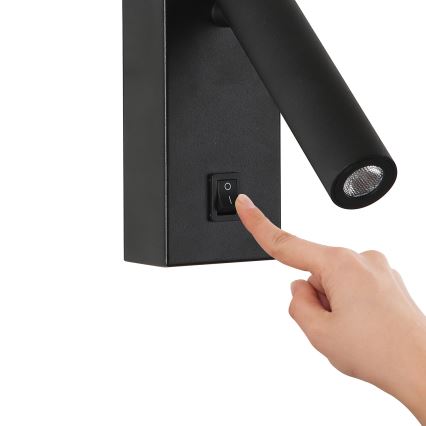 Brilagi - LED Nástenné bodové svietidlo MAYA LED/3W/230V 4000K čierna