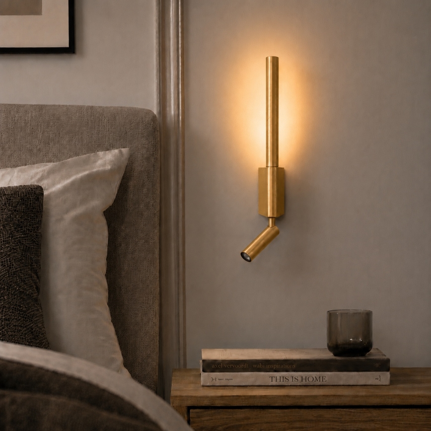 BRILAGI - LED nástenné bodové svietidlo VIXON LED/3W/230V + LED/5W zlaté CRI 90