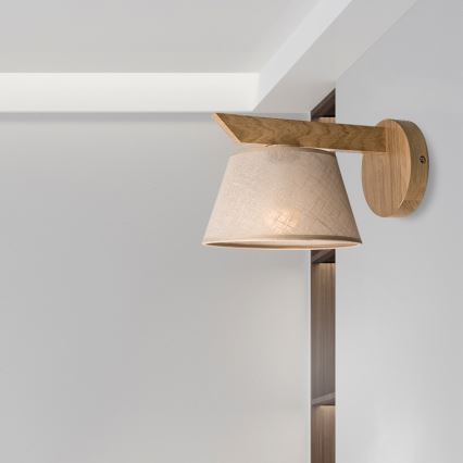 Brilagi - LED  Nástenné svietidlo ANTHONY 1xE14/40W/230V dub/béžová