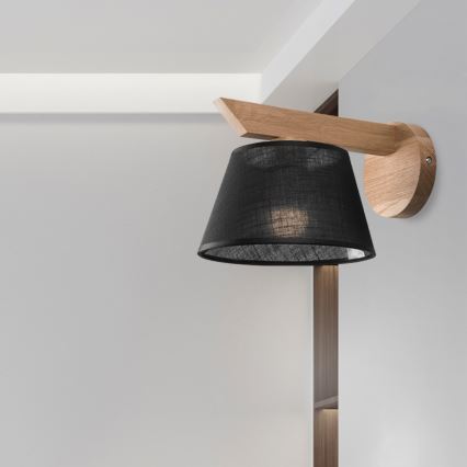 Brilagi - LED  Nástenné svietidlo ANTHONY 1xE14/40W/230V dub/čierna