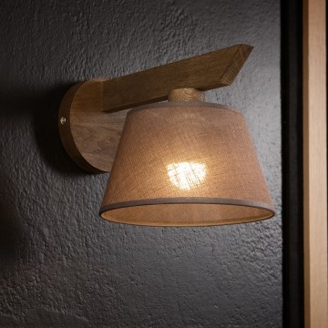 Brilagi - LED  Nástenné svietidlo ANTHONY 1xE14/40W/230V dub/hnedá